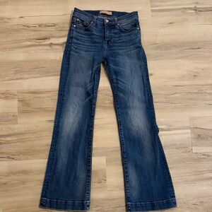 7 For All Mankind Dark Blue Flare Jeans